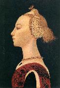 UCCELLO, Paolo Portrait of a Lady at oil painting artist